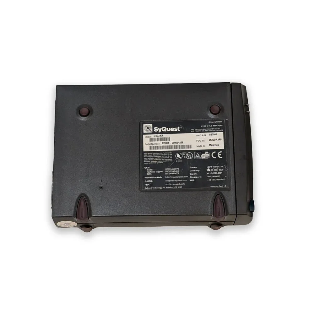 SyQuest EZ230 230MB SCSI EZ Flyer V External Tape Drive - 29007 W/ Power Supply